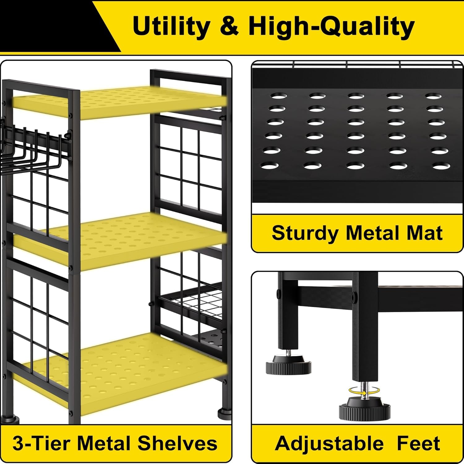 6-Tier Garden Tool Organizer Rack