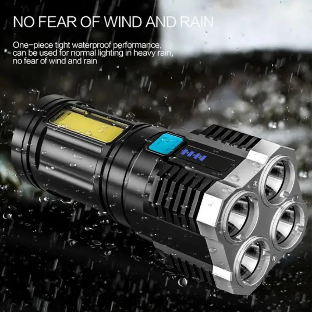 Portable Rechargeable LED Flashlight