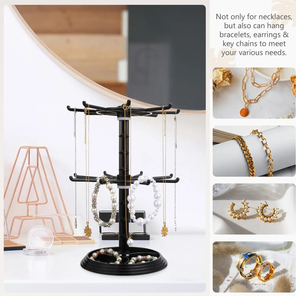 Rotating Jewelry Storage Rack