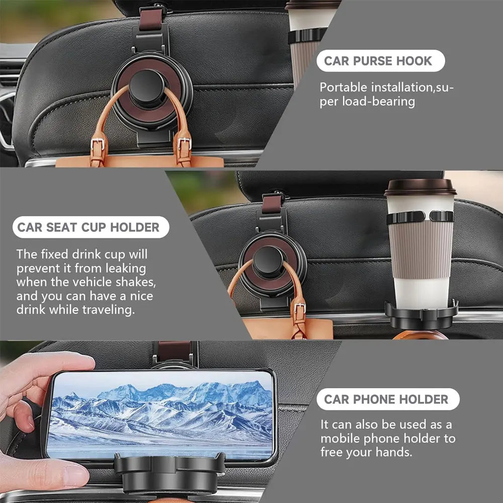 Car Seat Headrest Organizer Hook