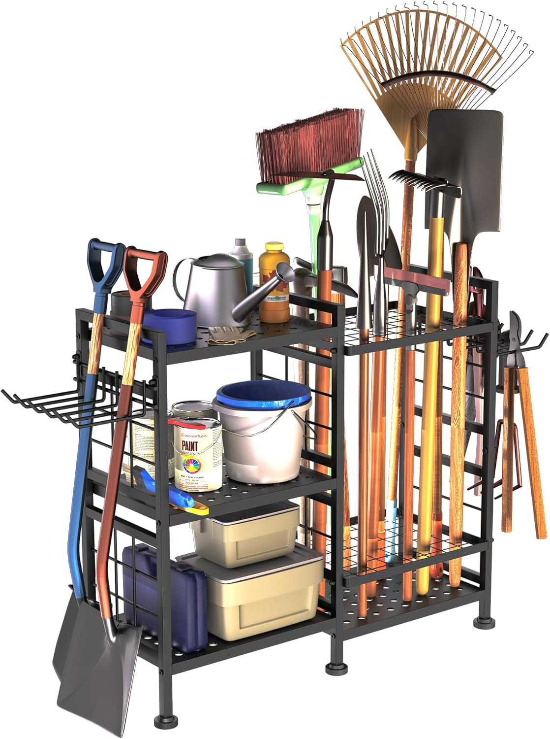 6-Tier Garden Tool Organizer Rack