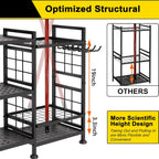 6-Tier Garden Tool Organizer Rack