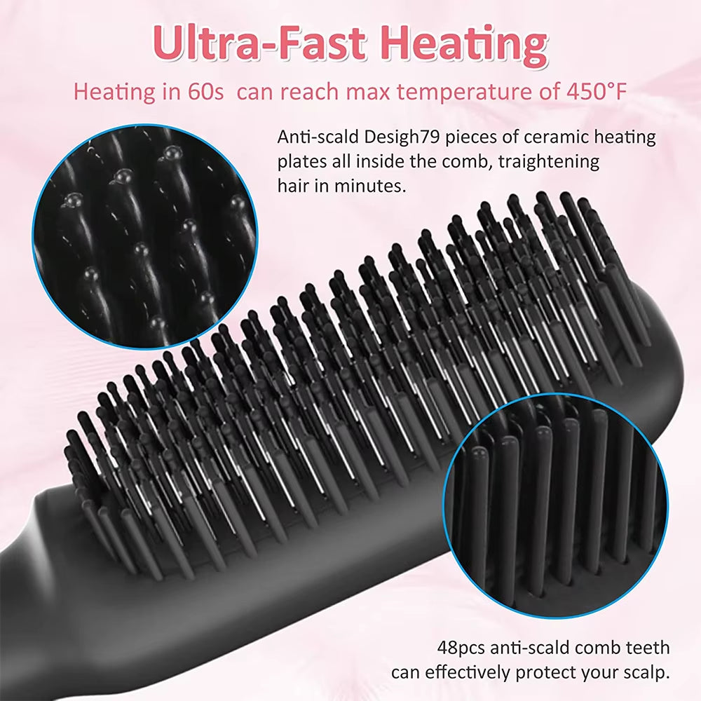 Electric Hair Straightening Brush