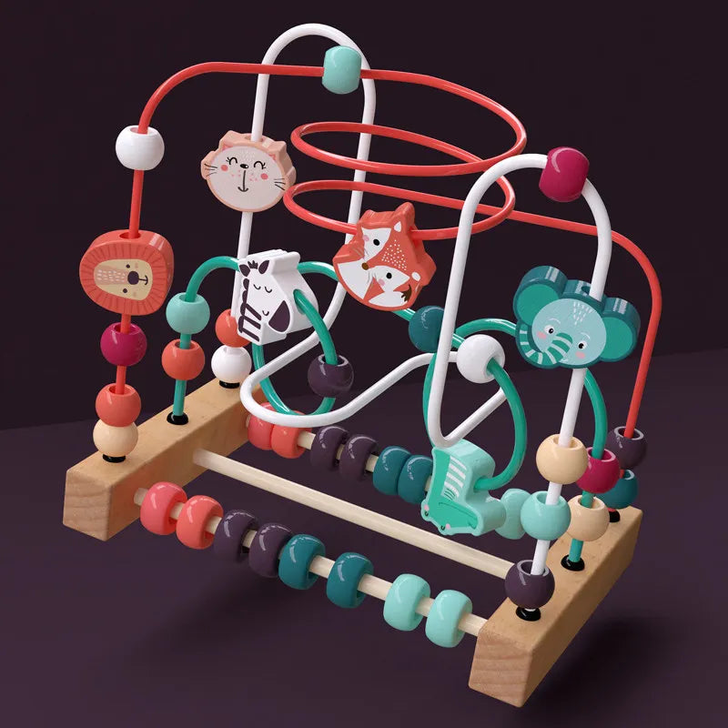Wooden Bead Maze Learning Toy