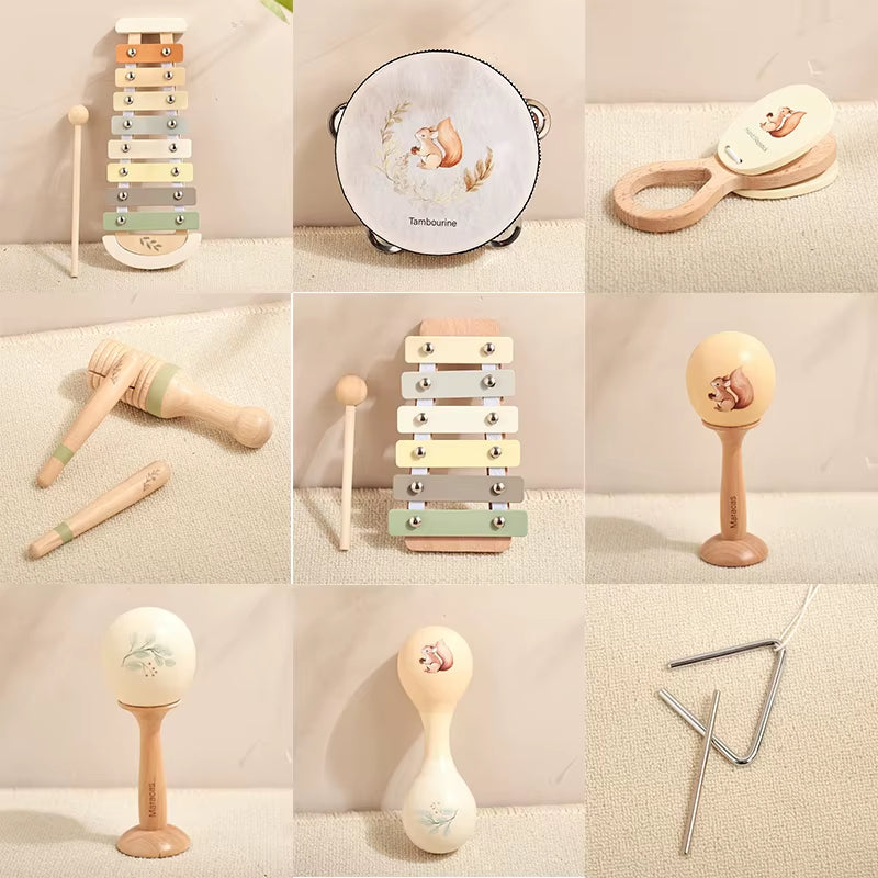 Wooden Musical Instrument Toy Set
