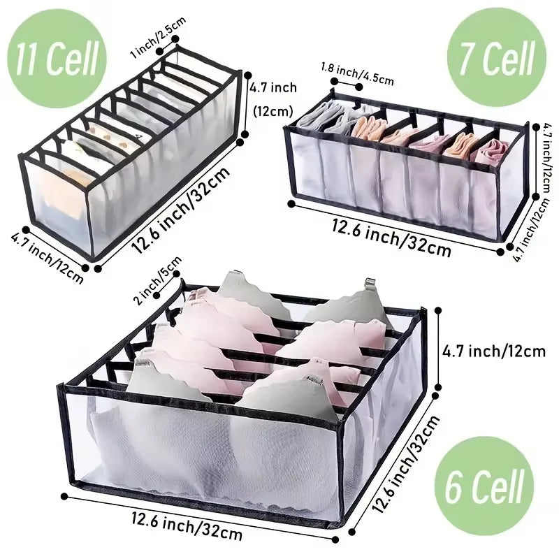 Foldable Drawer Storage Box Set