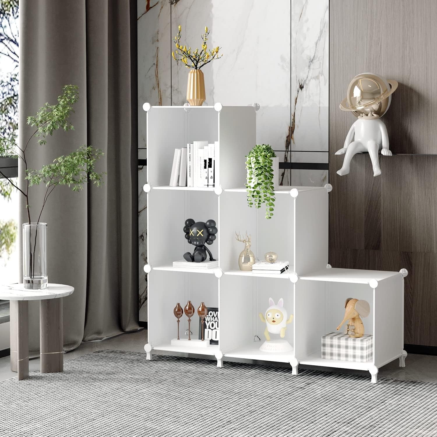 6-Cube Storage Organizer Shelf