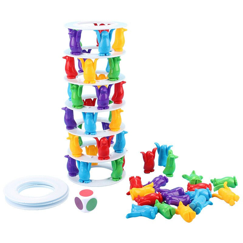 Penguin Tower Balance Game