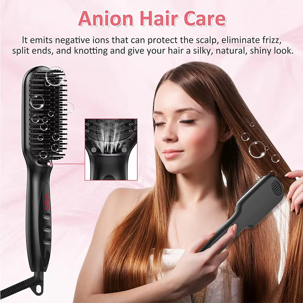 Electric Hair Straightening Brush
