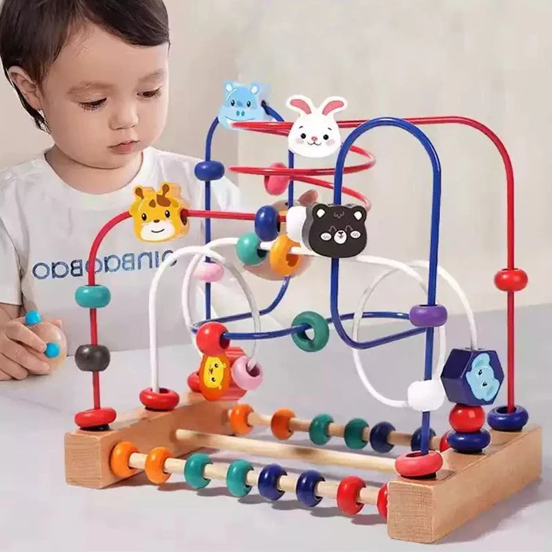 Wooden Bead Maze Learning Toy