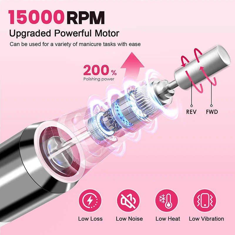 Cordless Electric Nail Drill Kit