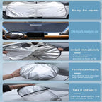 Foldable Front Windshield Sunshade