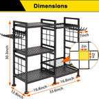 6-Tier Garden Tool Organizer Rack