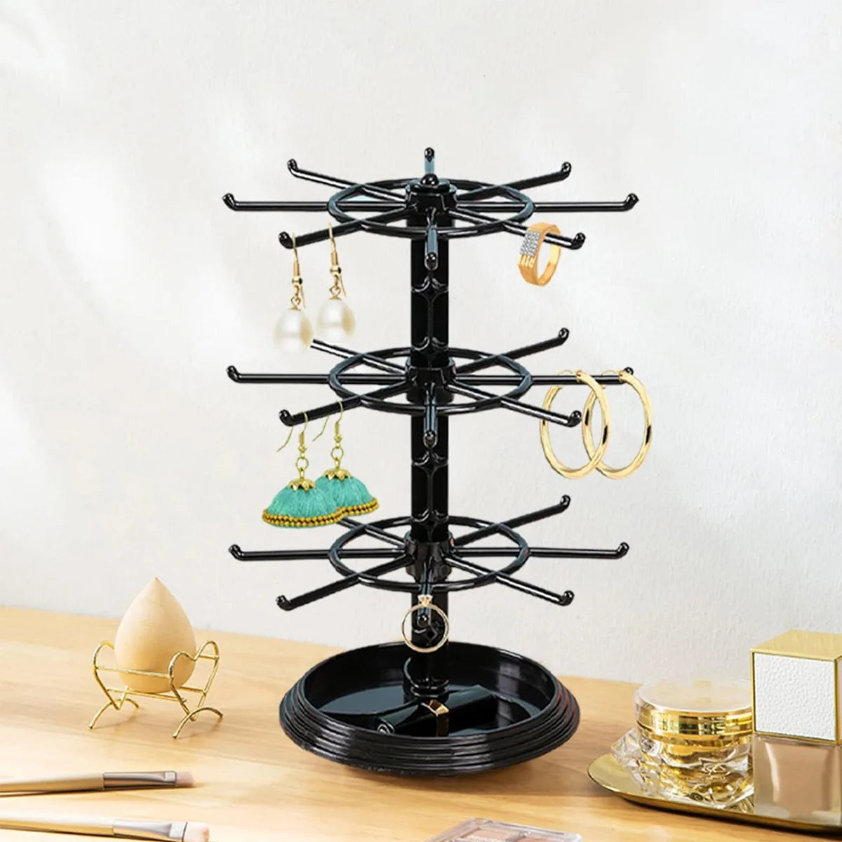 Rotating Jewelry Storage Rack