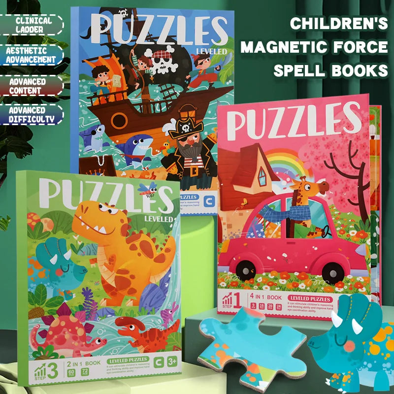Magnetic Wooden Puzzle Book