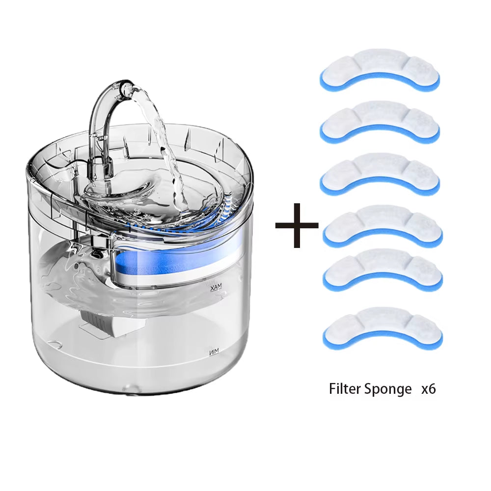 2L Automatic Pet Water Fountain Bowl