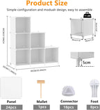 6-Cube Storage Organizer Shelf