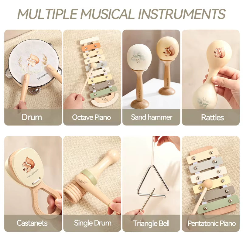 Wooden Musical Instrument Toy Set