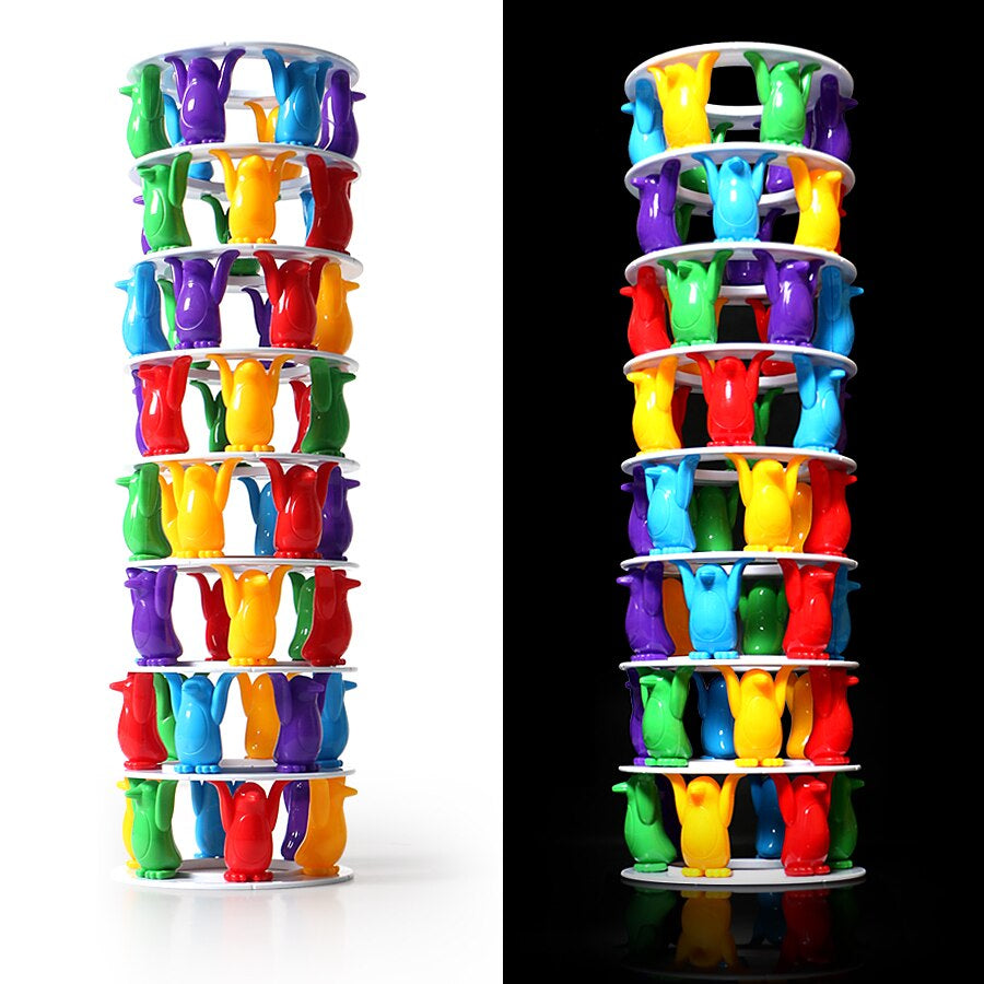 Penguin Tower Balance Game