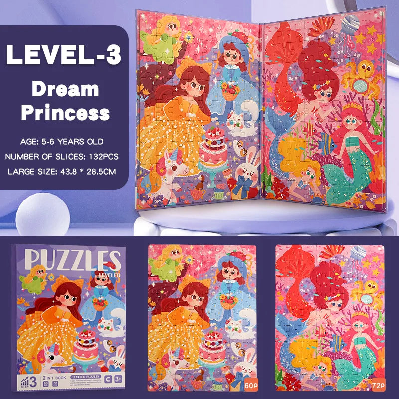Magnetic Wooden Puzzle Book