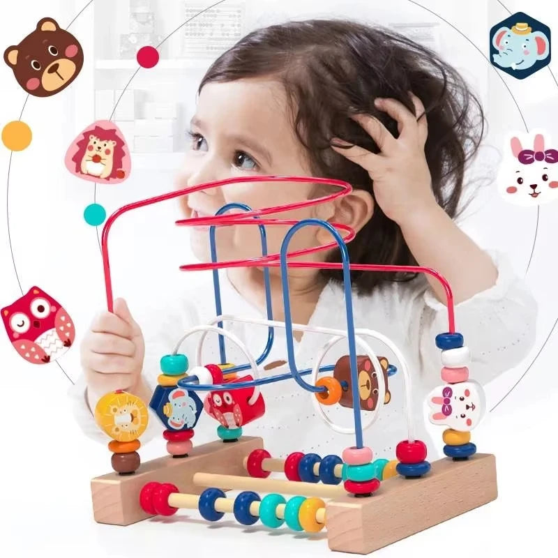 Wooden Bead Maze Learning Toy
