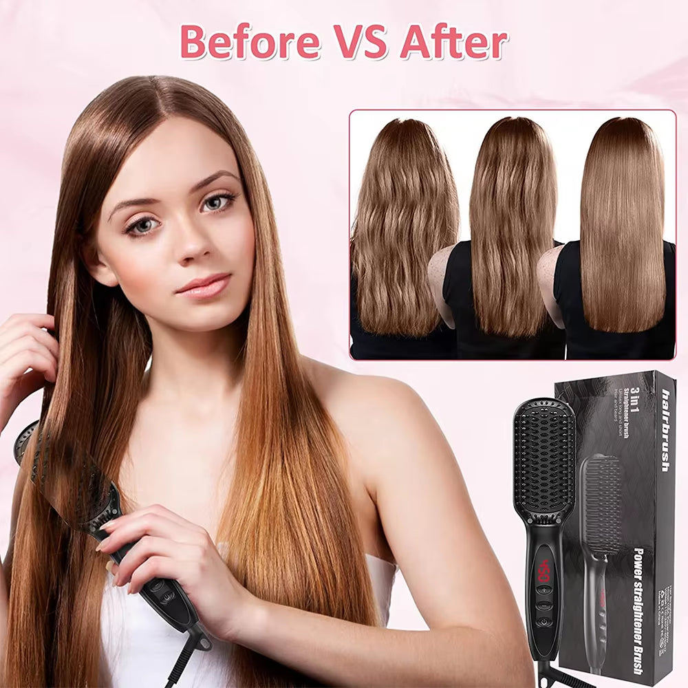Electric Hair Straightening Brush