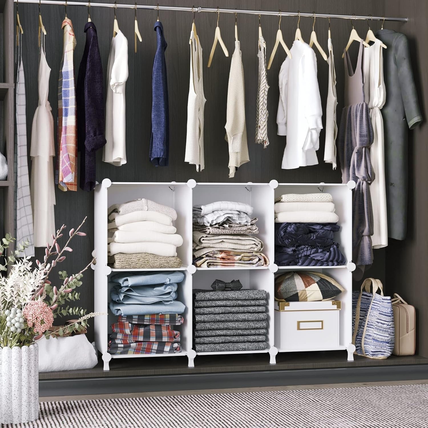 6-Cube Storage Organizer Shelf