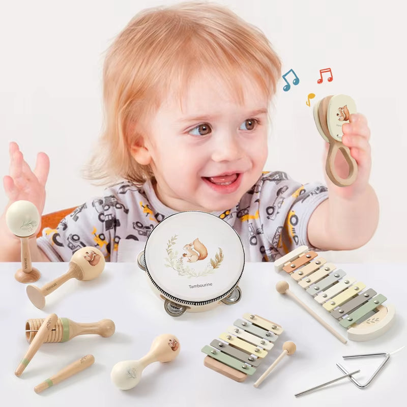 Wooden Musical Instrument Toy Set