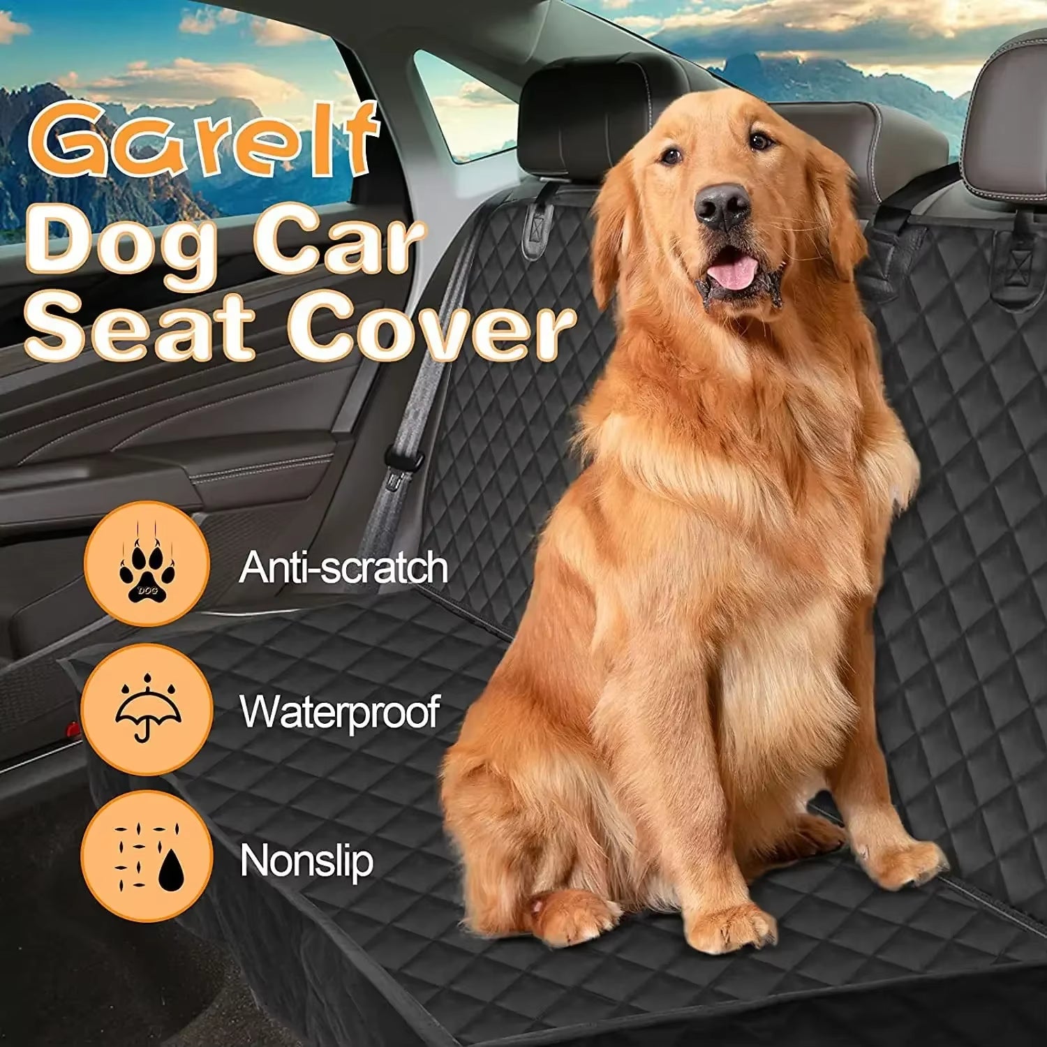 Waterproof Dog Car Seat Cover