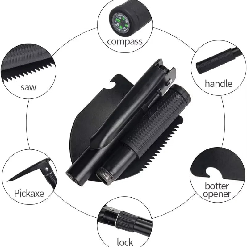 Multifunctional Tactical Folding Shovel