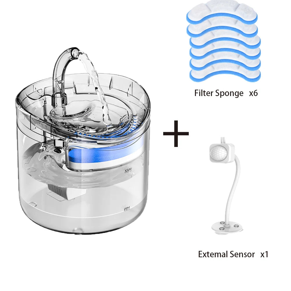 2L Automatic Pet Water Fountain Bowl